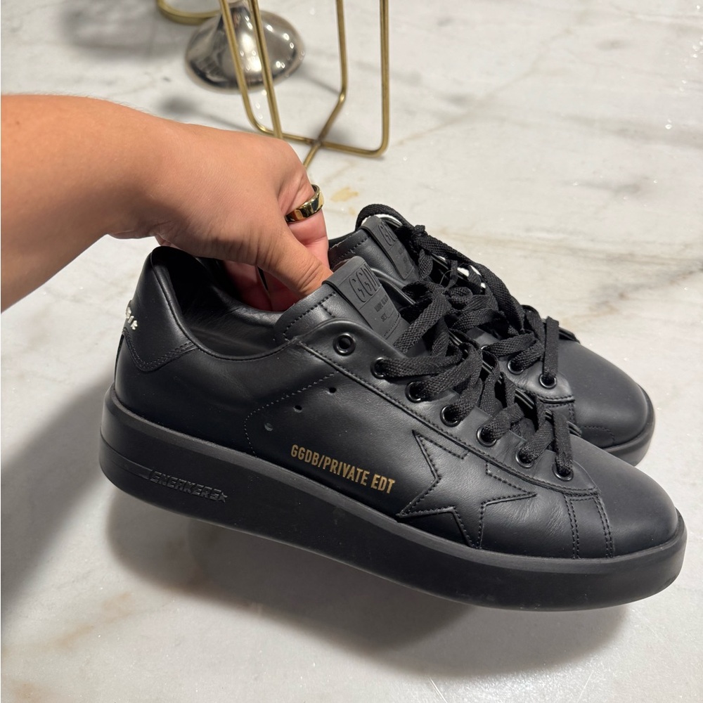 Golden Goose Black Leather Men's Sneakers